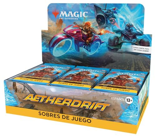 Caja de sobres de juego de Aetherdrift, de Magic: The Gathering (Versión en Español)