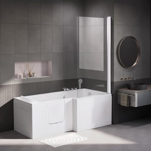 Coniston 1700 Easy Access Whirlpool Walk-in Shower Bath - Right Hand