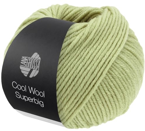 LANA GROSSA Meilenweit Superbig | Pure extrafeine Merinowolle, waschmaschinenfest und filzfrei | Handstrickgarn aus 100% Schurwolle (extrafine) | 50g Wolle zum Stricken% Häkeln | 80m Garn FB 27