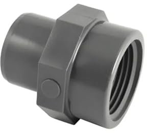 Embout PVC pression à coller mâle 40 mm, femelle à visser 26x34