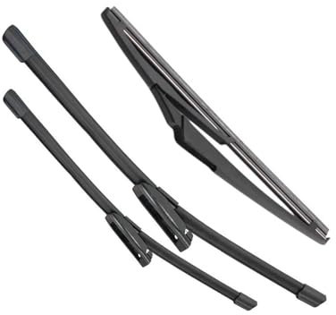 HYRHEV Parabrisas Escobillas Limpiaparabrisas Delanteras Y Traseras Cortador De Escobillas Accesorios para Renault para Megane 2 MK2 2006 2007 2008