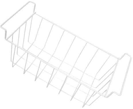 WATIIFUFU Storage Rack Chest Freezer Baskets Freezer Storage Hanging Basket Wire Chest Organizer White