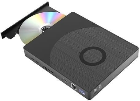 Multifunctional External Bluray Drive With HDMI And LAN Interfaces DVD CD -/+RW Optical Drives Space Saving