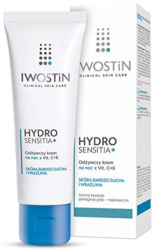 Iwostin Hydro Sensitia Nährende Nachtcreme mit Vitamin C+E - Trockene Haut 50ml
