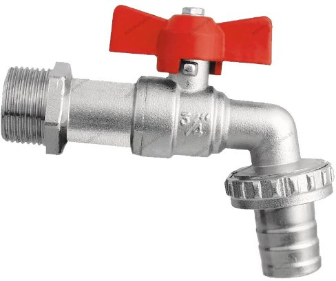 Garden Hose Tap 3/4 BSP Butterfly Handle Ball Valve Bib Water Hose Pipe