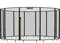 Baunsal® Trampolin Sicherheitsnetz Ø 427 cm (JS+EXD) für 12 Netzstangen mit Netzhöhe 180 cm Ersatzteile Netz Gartentrampolin Schutznetz Kinder Ersatznetz Indoor und Outdoor