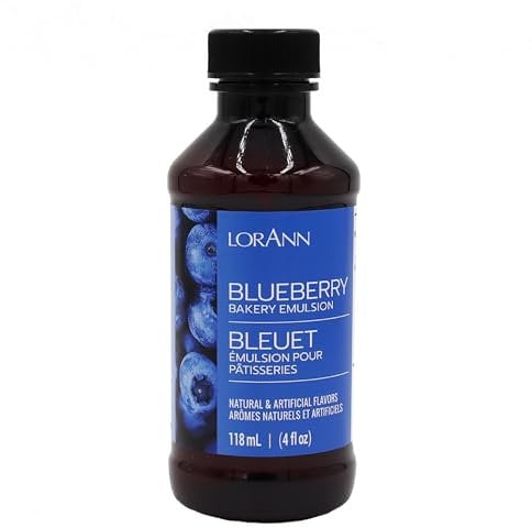Lorann Oils Bakery Emulsions Natural and Artificial Flavor 4oz-Blueberry, Other, Multicoloured, 6.82 x 6.82 x 13.43 cm
