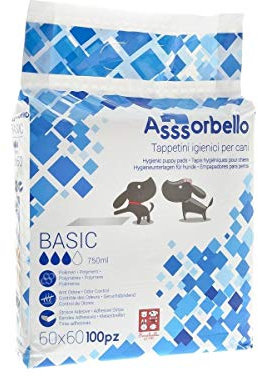 Tappetini Igienici Assorbenti Cane 60 x 60 cm 100 Pz Fuss Dog Basic