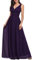 Ever-Pretty Robe pour Mariage Invité Femme Décolleté en V en Mousseline de Soie Classique 42 Violet