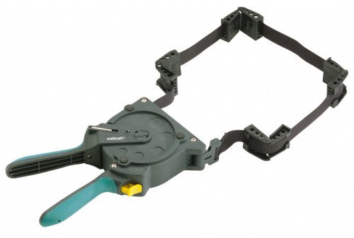 wolfcraft Morsetto a cricchetto per uso con una sola mano I 3681000 I Per il serraggio di pezzi rettangolari con una sola mano