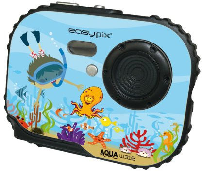 Easypix W318 Bubble Bob Fotocamera digitale subacquea per bambini macchina fotografica (5 Mpixel, 3 metri di profonditá, funzione video)