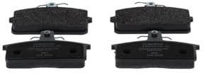 Bosch BP134 - Brake Pads Car Front Axle - 1 Set of 4 Pads | Bosch Quality - Reduced Noise and Dust - ECE-R90 Certified - Copper-Free