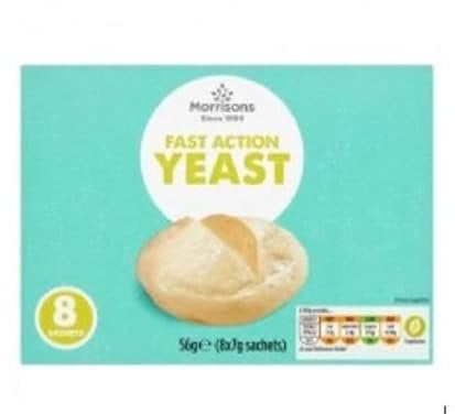 Morrisons Fast Action Yeast Sachets 56g
