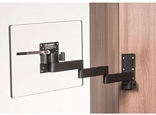 Caratec Flex CFW400AS TV-Wandhalter mit 4 Drehpunkten, schwarz ideal für Wohnwagen und Wohnmobile