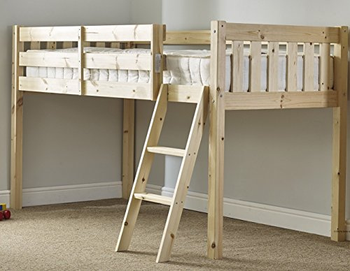 STRICTLY BEDS&BUNKS Avalon Short Midi Sleeper Cabin Bed including Sprung Mattress (20 cm), 2ft 6 x 5f