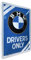 Nostalgic-Art Carte Postale rétro, 10 x 14 cm, Official License Product (OLP), BMW – Drivers Only – Idée de Cadeau pour Fans de BMW, en métal, Mini Plaque comme Carte de voeux
