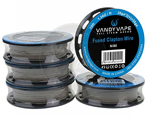 VandyVape Clapton Wires Serie Wickeldraht Größe SS Fused Clapton Wire SS316L/28ga*2(=)+30ga 10ft