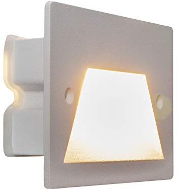Faretto segnapassi IP65 LED 3W incasso scatola 503 scale giardino viale gradini (Bianco, 3000K)