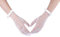 CHIC DIARY Damen Spitze Handschuhe Kurz Hochzeit Brauthandschuh mit Schleife Netzhandschuhe Fasching Party Kostüm Accessoires