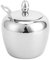 Sugar Bowl Double Polished Salt Pepper Bowl Easy Cleaning Stainless Steel Restaurant for Home Party Cafe