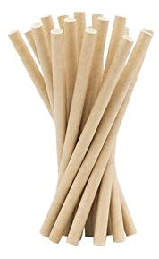 Virsus 1000 Cannucce di carta 15/6 Biodegradabili compostabili colore Avana, Cannuccia Senza Tinte per Cocktails, Bibite Fredde e Calde Eco Friendly