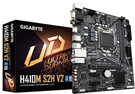 GIGABYTE H410M S2H V2 (LGA 1200/ Intel/ H470/ Micro-ATX/M.2/ SATA 6 Go/s/USB 3.2 Gen 1/ carte mère)