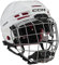 CCM Tacks 70 Helm Combo Bambini, Größe:Junior, Farbe:Weiss