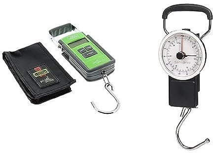 Burg-Wächter, 76000 Handwaage Tara PS 7600, schwarz, Wiegen bis 40 kg, Einfache Bedienung & Samsonite Global Travel Accessories - Manuelle Gepäckwaage, 16 cm, Schwarz (Black)