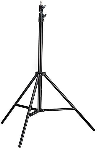 RevolutionLine - Soportes Ligeros de iluminación de Altura Ajustable | Trípode Fotografía para Equipos de Estudio, Iluminación, Vídeo, Reflectores | Tamaño Totalmente extendido: 197 cm.