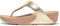 Fitflop Women's LULU Leather Toepost Flip-Flop, Platino, 8 UK