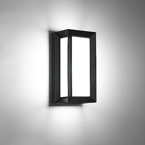 Tealight Applique Murale LED Exterieur/Interieur, 18W Applique Exterieure IP65 Etanche, 6500K Blanc Froid Lampe Murale Modernes en Aluminium pour Jardin, Terrasse, Patio, Couloir, Chambre