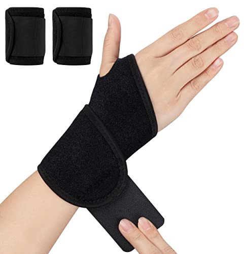 HOLEMZ Handgelenk Bandagen Männer Damen Handgelenkbandage für Karpaltunnel Schmerzlinderung Sehnenscheidenentzündung Arthritis Tendonitis Bandage Handgelenk Sports 1 Paar