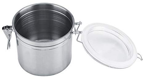 OKJHFD Bote de café, tarro de comida de cocina hermético de acero inoxidable duradero, tarro de almacenamiento sellado al vacío para frijoles, molido, té, cereales, azúcar(1100ml)