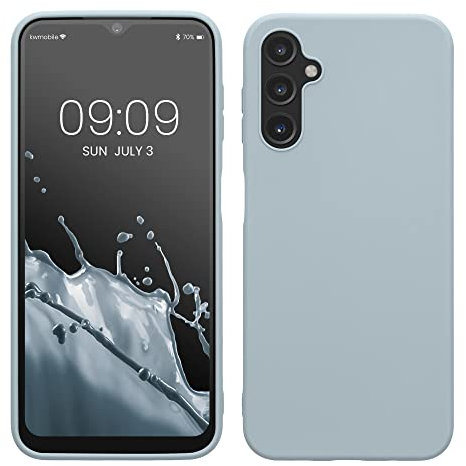 kwmobile Case for Samsung Galaxy A14 5G Case - Soft Cover - Shockproof TPU Material - Wireless Charging - Light Blue