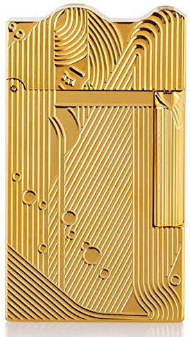 Sanji's Same Mermaid Feuerzeug, Hochwertiges Metallfeuerzeug, Butanfeuerzeug, Nachfüllbar, for Sammlung, Geburtstagsgeschenk, Geschenkbox, Verpackung, Gold