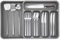 Expandable Cutlery Tray, Adjustable 6 Compartment Large Utensil Drawer Organiser for Spoons, Forks, Knives (Grey)