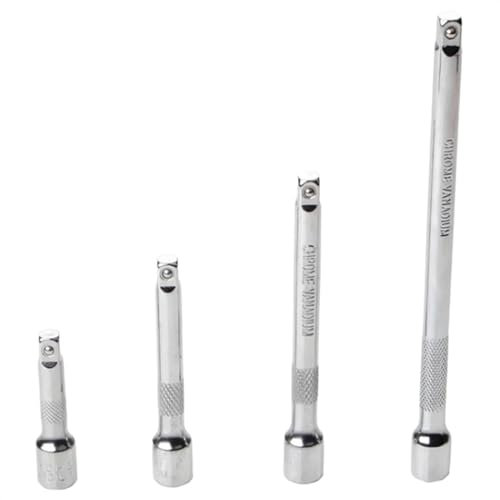 4Pcs Chrome Vanadium Steel Socket Extension Bar Set Drive Socket Quarter Inch Extension Bar Set