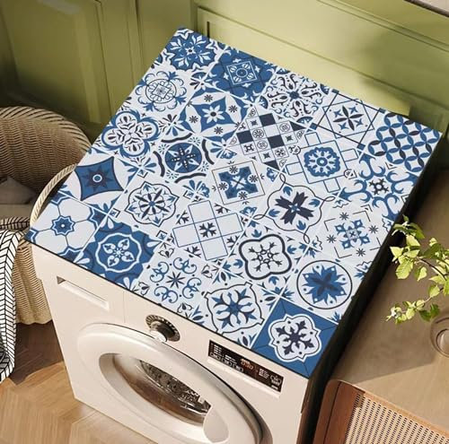 Lavadoras Cubierta Superior Antideslizante De Secado RáPido,Protector Superior Para Lavadora Y Secadora,Funda Lavadora Exterior Impermeable,A prueba de polvo, para el hogar, cocina D,45x60cm