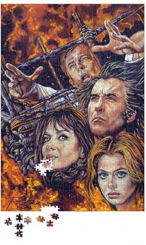 Wickerman 1000 Piece Jigsaw Puzzle - The Wickerman - Rick Melton Classic Horror Gothic Horror Jigsaw Puzzle Horror Movie Jigsaw Puzzle for Adults Horror Gift