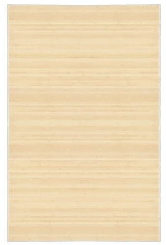 Homgoday Teppich, Bambusteppich rutschfest Bambusmatte Küchenteppich Flurteppich, Modern, Bambus-Teppich für Wohnzimmer, Flur Bambus 100x160 cm Natur