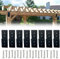 ITEVE.GD 10 x 3 Z-Shape Brackets,Heavy Duty Steel Brackets for Wood Post to Beam Support,Double Angle Channel Profile Corner Brace for Wood Shelves Fixing Lumber Connector Pergola Brackets - 8Pack