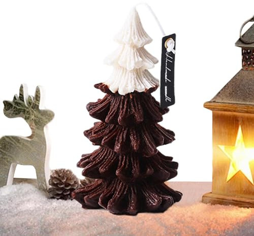 Velas con forma de árbol de Navidad, velas de relajación de Navidad, decoración de centro de mesa de aromaterapia, decoración de vacaciones para el hogar, dormitorio y habitación