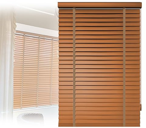 Holzjalousie Innen, Holz Jalousie Holzjalousien, Innen Verdunkelung Jalousien, 5cm Lamellen, Sonnenschutz and Sichtschutz, Horizontale Jalousien Für Fenster, Einfache Montage