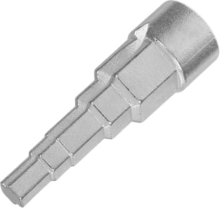 STOBAZA Metal Radiator Valve Ratchet Wrench with Smooth and Efficient Operation, Adjustable Valve Removal Tool for Radiator Maintenance, Sturdy Silver Metal Construction