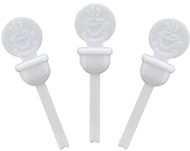 StixToGo White Circle Beverage Plug, Package of 400