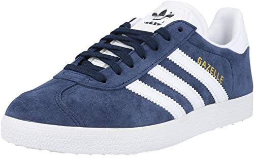 adidas Gazelle, Scarpe da Ginnastica Unisex - Adulto, Blu Collegiate Navy White Gold Met, 44 2/3 EU