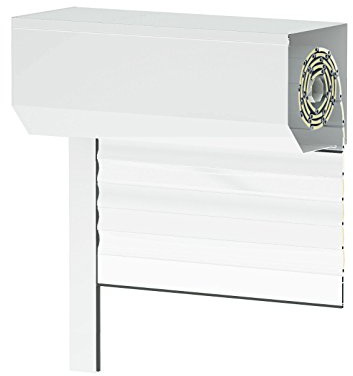Vorbaurollladen SK45, weiß, Aluminium BxH: 100x140 cm, Gurt - 39er Lamelle - Sondermaße möglich