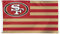 San Francisco 49ers NFL Fahne Flagge Flag Hissfahne ** Americana ** in 90 x 150 cm
