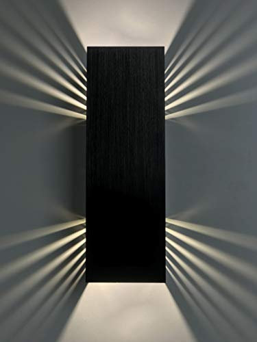 SpiceLED Wandleuchte | ShineLED-30 Black Edition | 2x15W weiß | Schatteneffekt | High-Power LED Wandlampe | Dimmbar