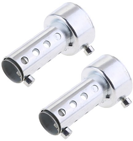 Sharplace 2 Pcs DB Killer Moto Tuyau Silencieux d'Échappement Universel - 42mm